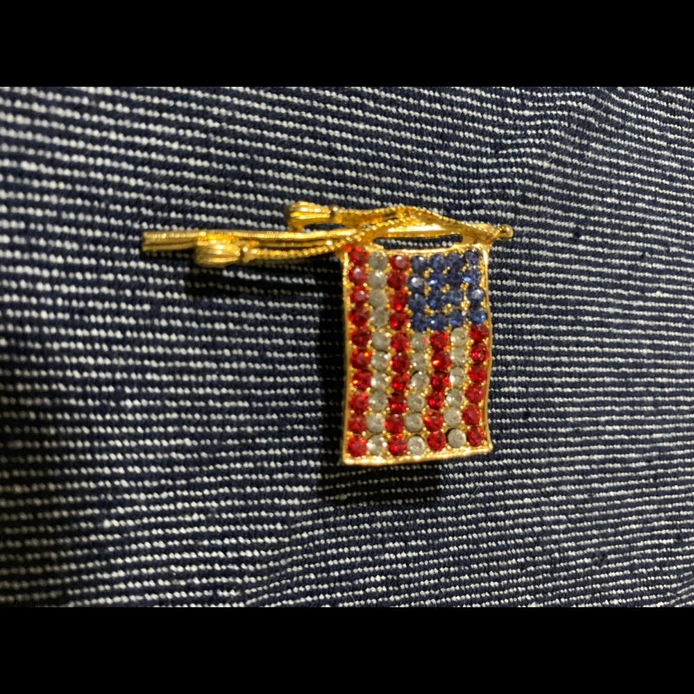 American flag brooch